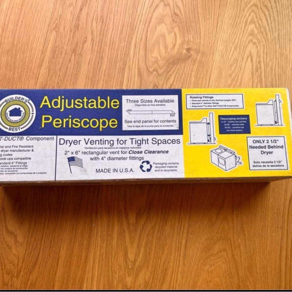 Dryer Venting 18-29" Adjustable Periscope